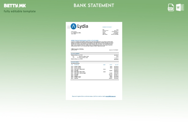 Шаблон за зборови за извод од банкарска картичка во модерен стил на Франција Лид